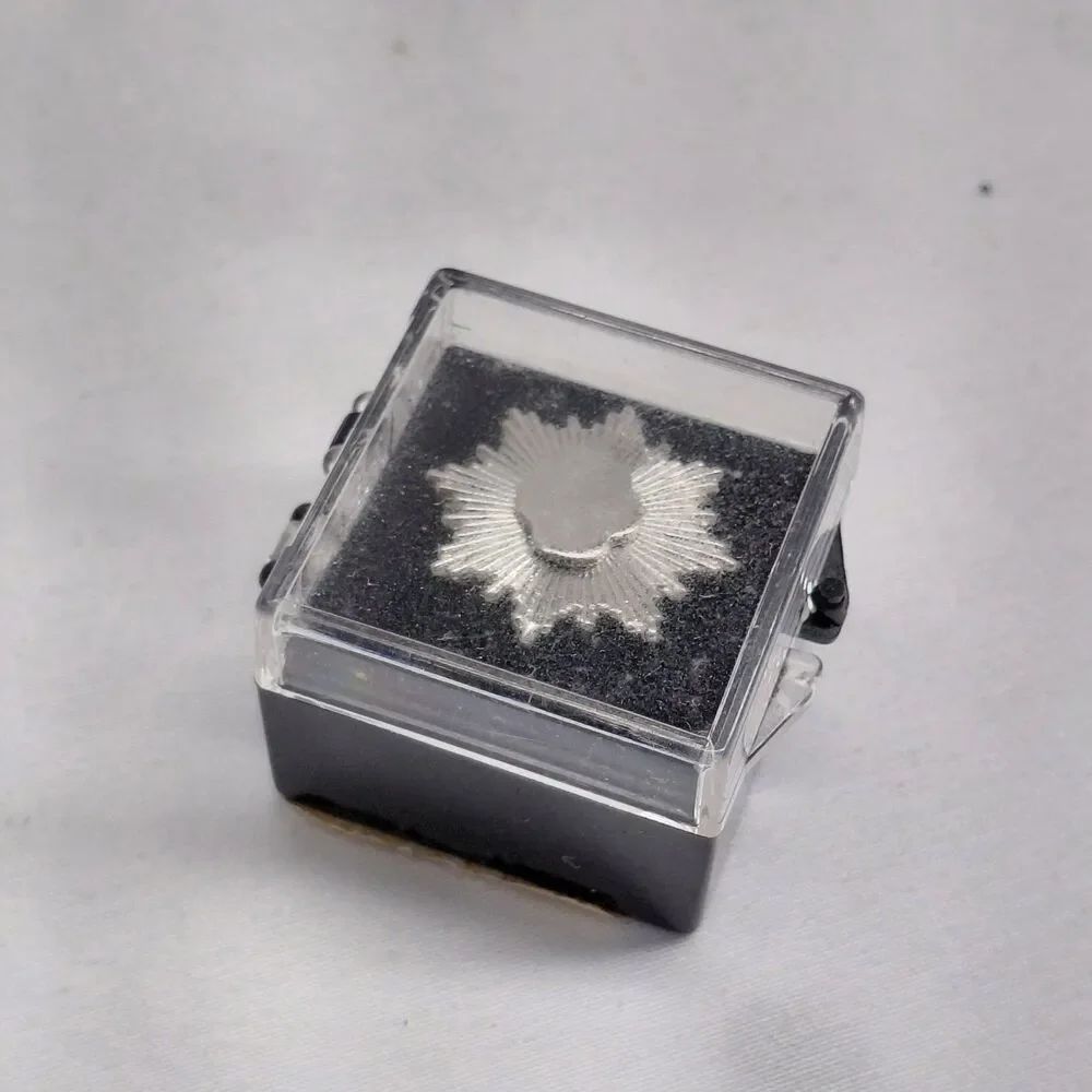 Vintage 1980s Girl Scout Cadette Silver Award Pin In Original Label Display Box